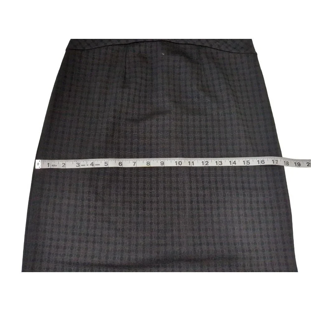 Banana Republic Sheath Dress Womens 0 Black Check Career Preppy Capsule Polished